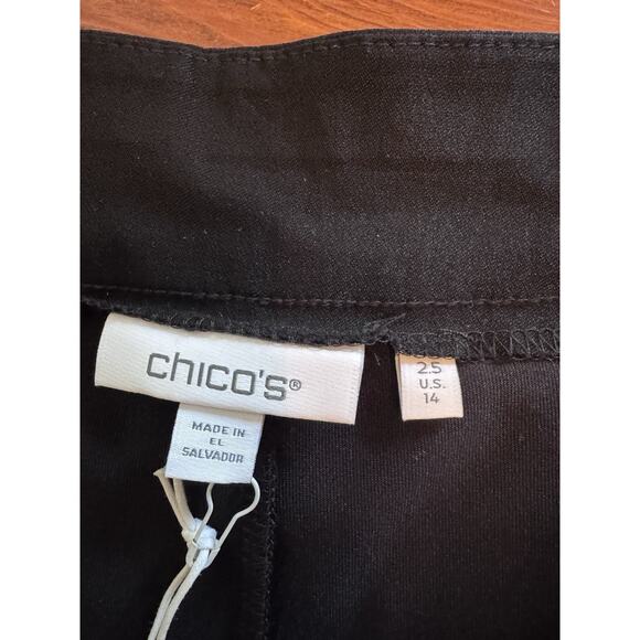 Chicos Brigitte WOMENS Zenergy GOLF by CHICO'S BLACK PULL ON SKORT Sz 2.5 US 14 - Picture 7 of 15